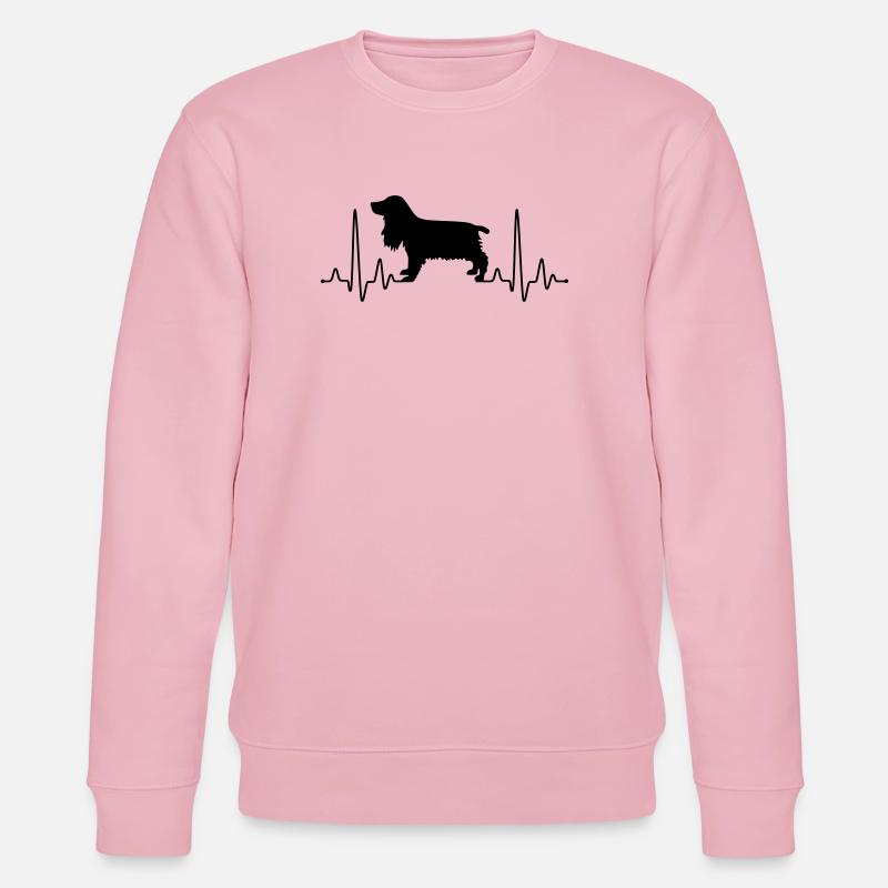 Cocker Spaniel Plus - Stanley/Stella CHANGER Unisex Organic Sweatshirt - cotton pink