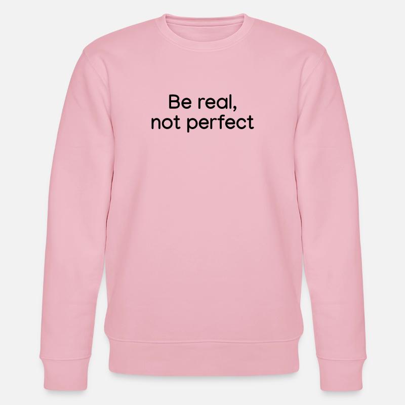 Sei echt, nicht perfekt weiß - Stanley/Stella Unisex Bio-Sweatshirt CHANGER  - Hellrosa