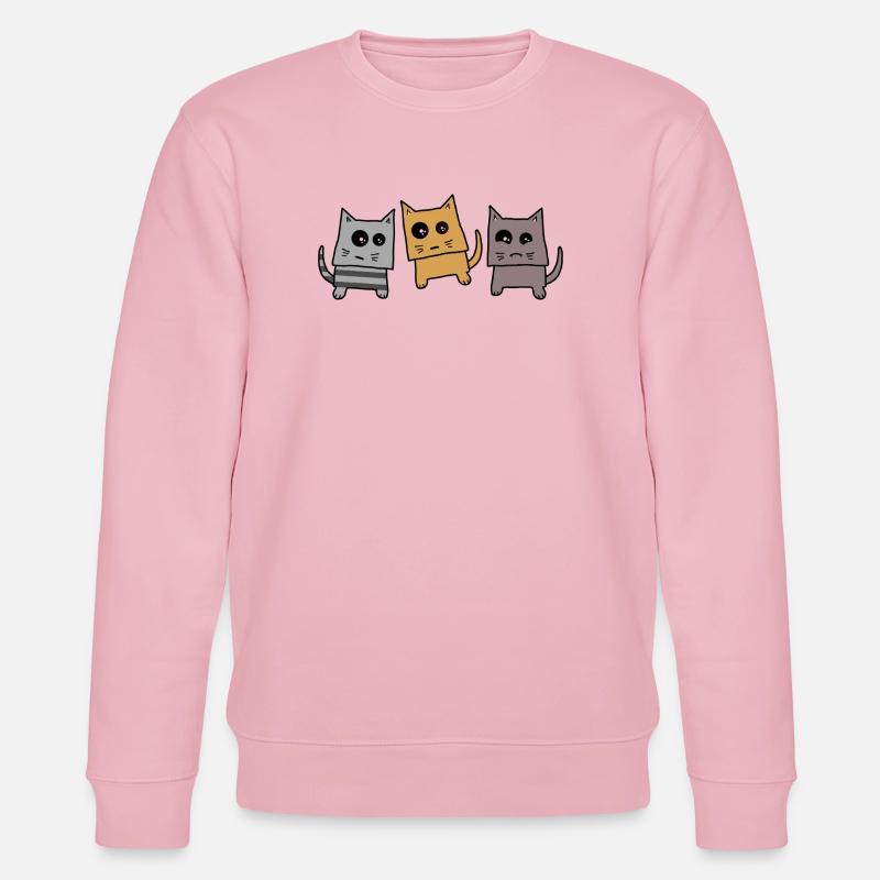Katzengang - Stanley/Stella Unisex Bio-Sweatshirt CHANGER  - Hellrosa