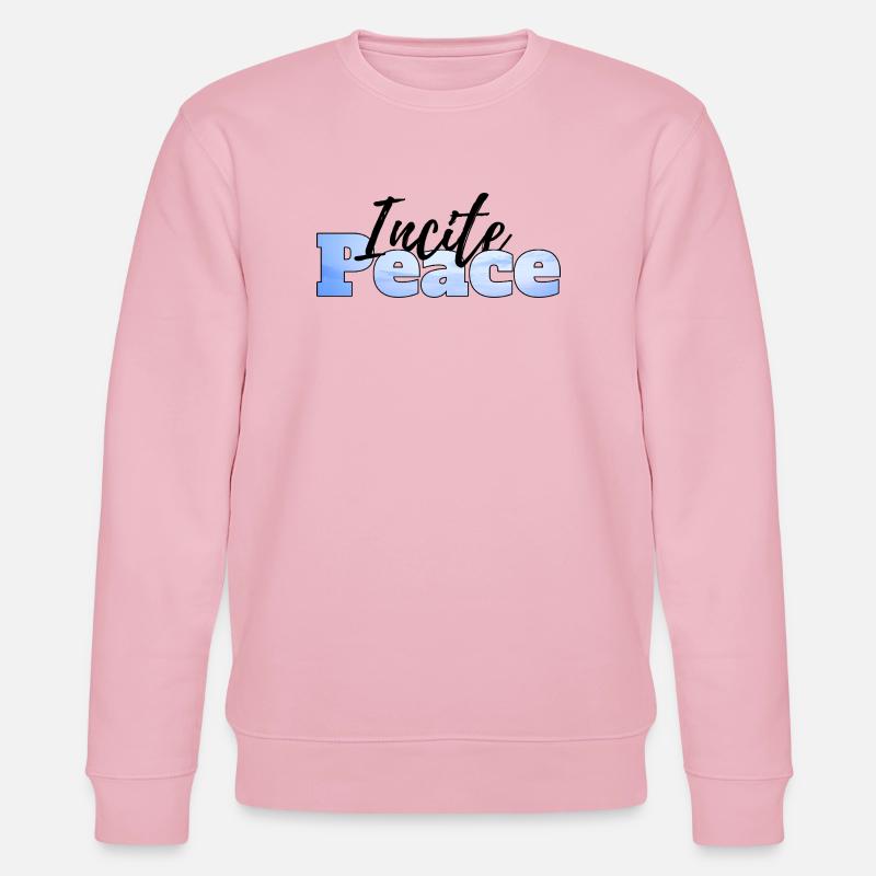 Frieden schüren - Stanley/Stella Unisex Bio-Sweatshirt CHANGER  - Hellrosa