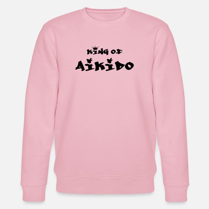 der König des Aikido - Stanley/Stella Unisex Bio-Sweatshirt CHANGER  - Hellrosa
