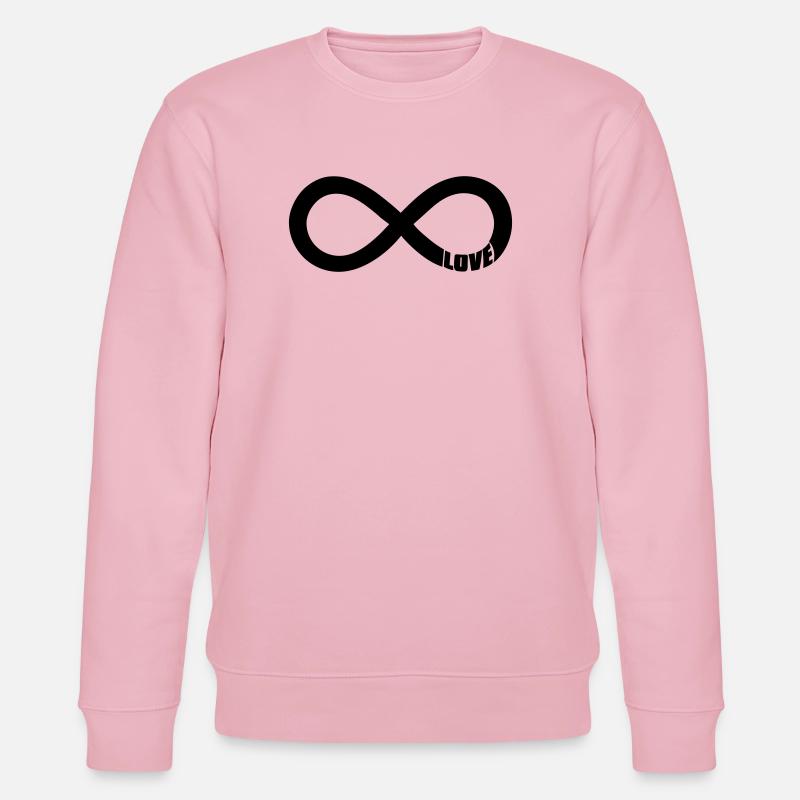 Symbole de l’Amour de l’Infini - Noir - Sweat bio CHANGER Stanley/Stella Unisexe - rose pâle