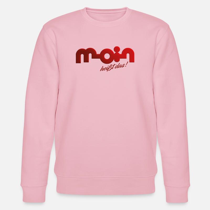 Moin heißt das! - Stanley/Stella Unisex Bio-Sweatshirt CHANGER  - Hellrosa