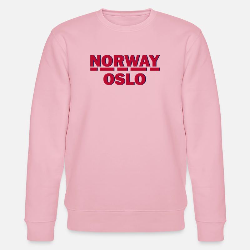 Oslo Retro Blockbuchstaben - Stanley/Stella Unisex Bio-Sweatshirt CHANGER  - Hellrosa
