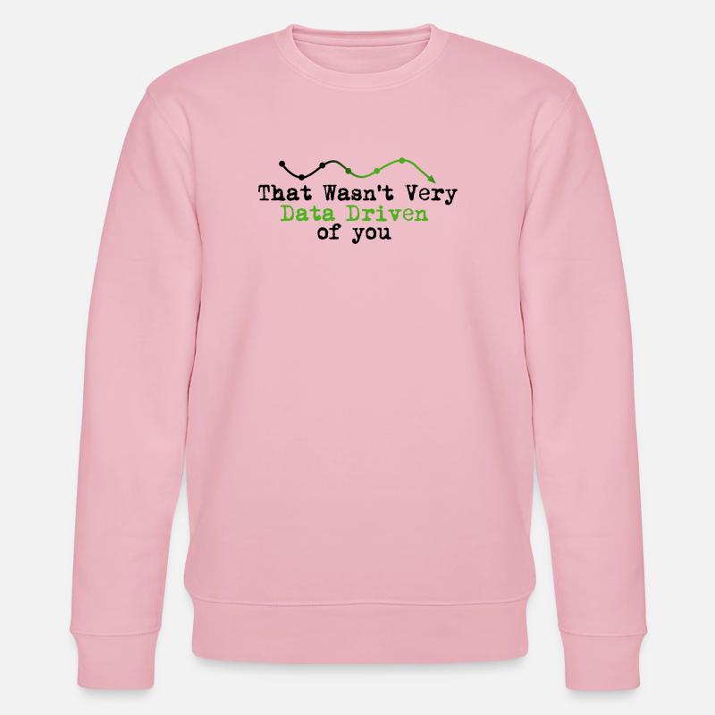 Data Driven Graphline Logo - Stanley/Stella CHANGER Unisex Organic Sweatshirt - cotton pink