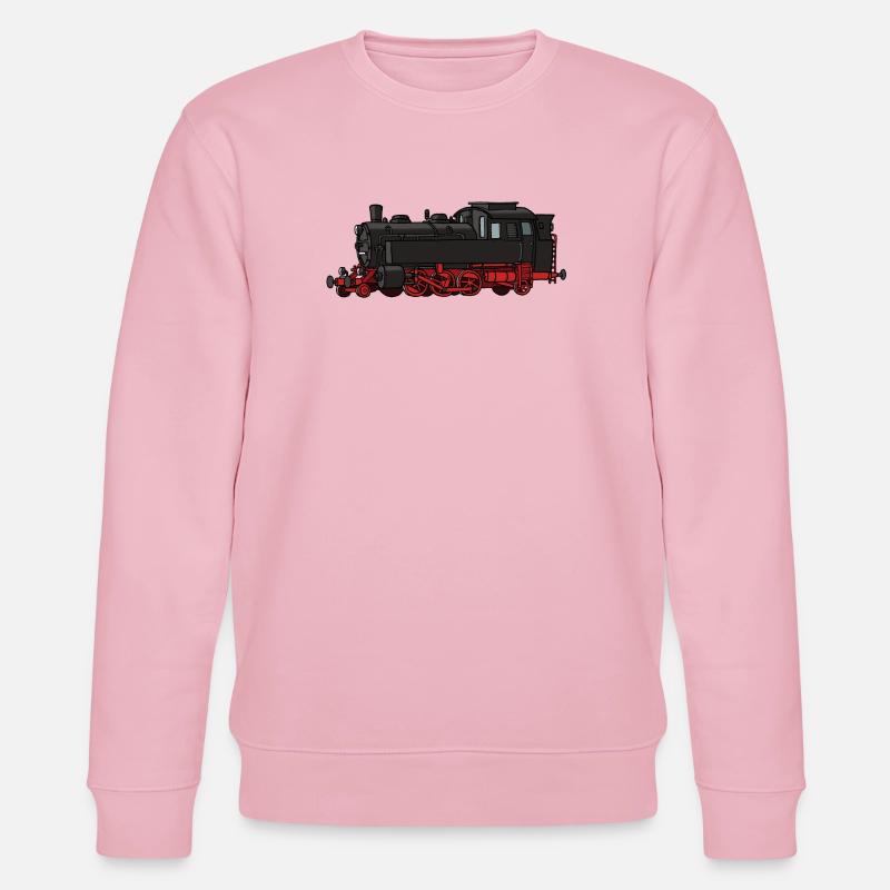 Dampflok - Stanley/Stella Unisex Bio-Sweatshirt CHANGER  - Hellrosa