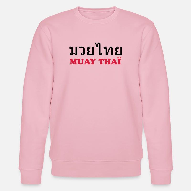 Muay Thai (V) - Stanley/Stella Unisex Bio-Sweatshirt CHANGER  - Hellrosa