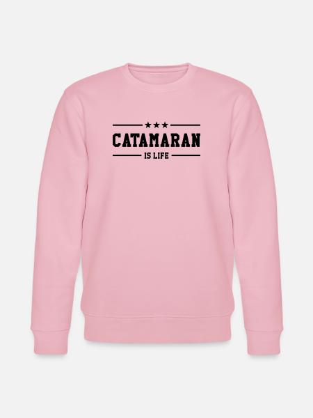 Catamaran is life - Stanley/Stella CHANGER Unisex Organic Sweatshirt - cotton pink