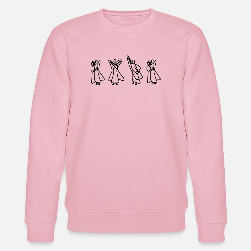 Waldorf Buchstaben "NEIN" - Stanley/Stella Unisex Bio-Sweatshirt CHANGER  - Hellrosa