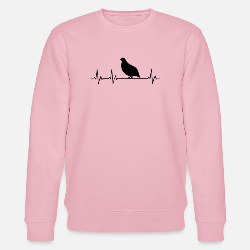 Heartline Wachtel - Stanley/Stella Unisex Bio-Sweatshirt CHANGER  - Hellrosa