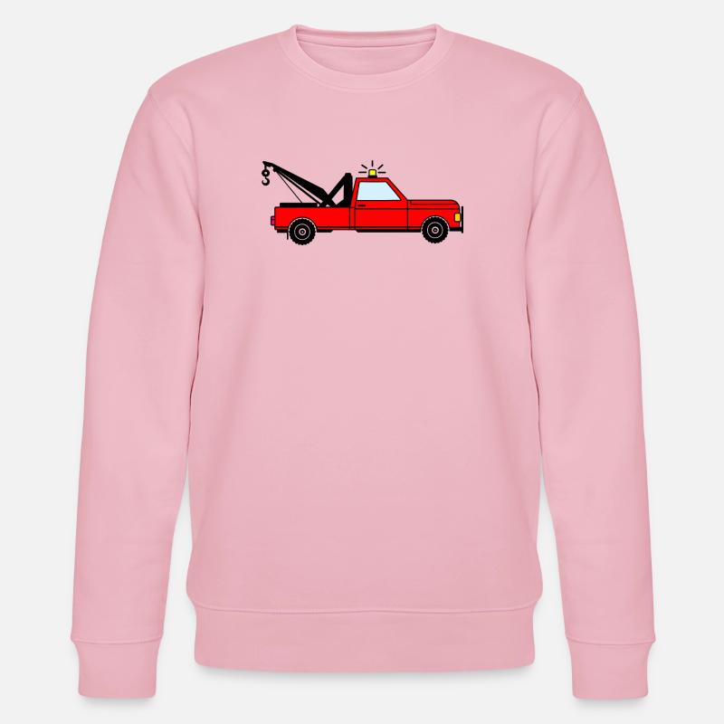 Abschleppwagen rot - Stanley/Stella Unisex Bio-Sweatshirt CHANGER  - Hellrosa