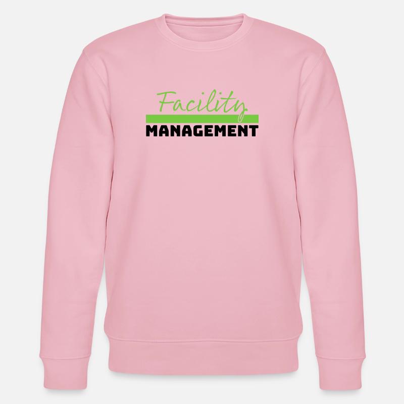 Tshirt Facility Management green schwarz - Stanley/Stella Unisex Bio-Sweatshirt CHANGER  - Hellrosa