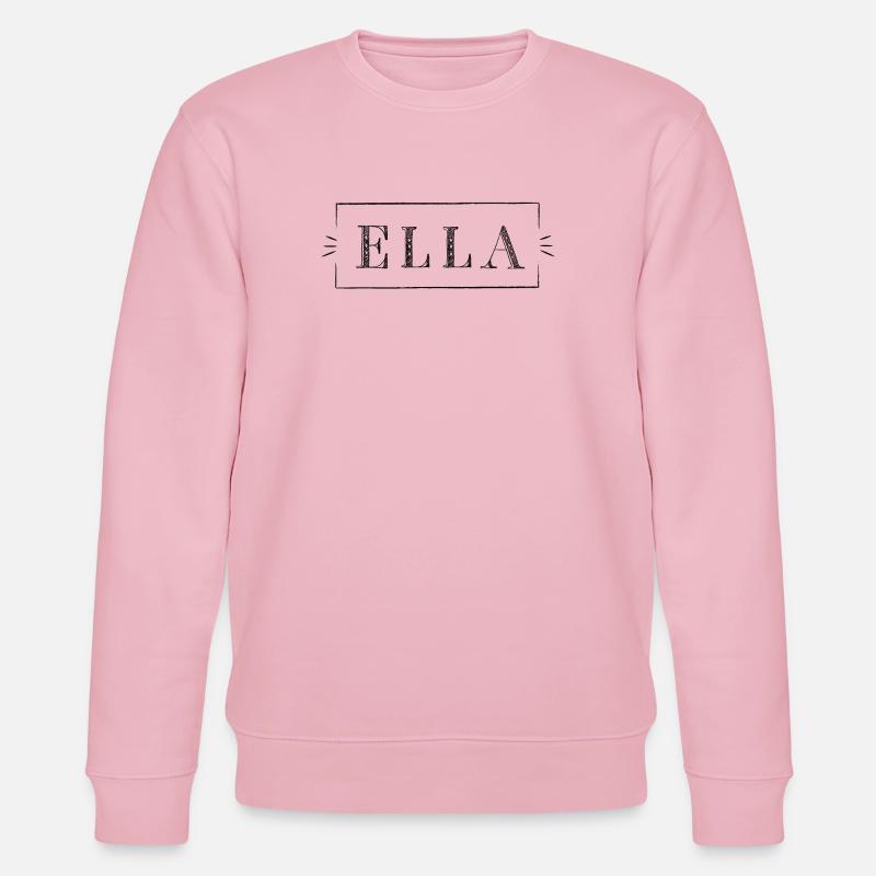 ELLA - nom dans un cadre - Sweat bio CHANGER Stanley/Stella Unisexe - rose pâle