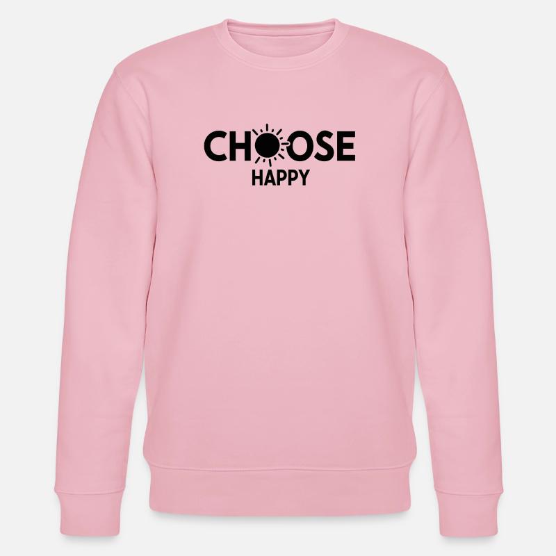Bright Sunburst Wählen Sie Happy Design - Stanley/Stella Unisex Bio-Sweatshirt CHANGER - Hellrosa