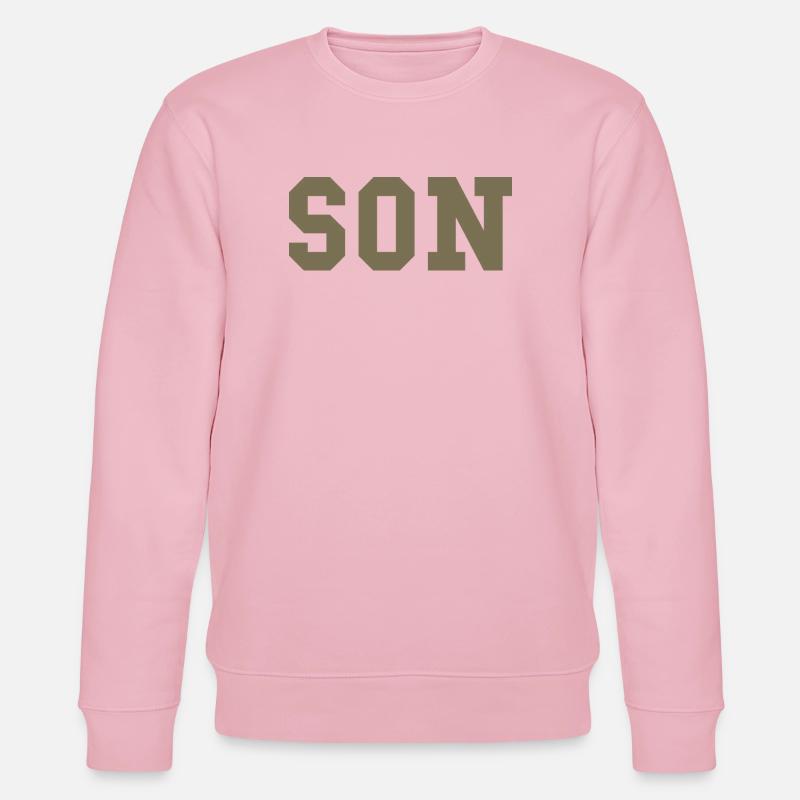SON – Déclaration de style universitaire - Sweat bio CHANGER Stanley/Stella Unisexe - rose pâle