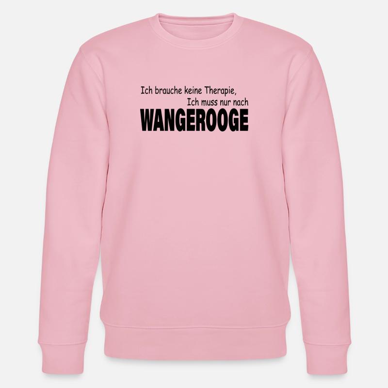 Therapie WANGEROOGE - Stanley/Stella Unisex Bio-Sweatshirt CHANGER  - Hellrosa