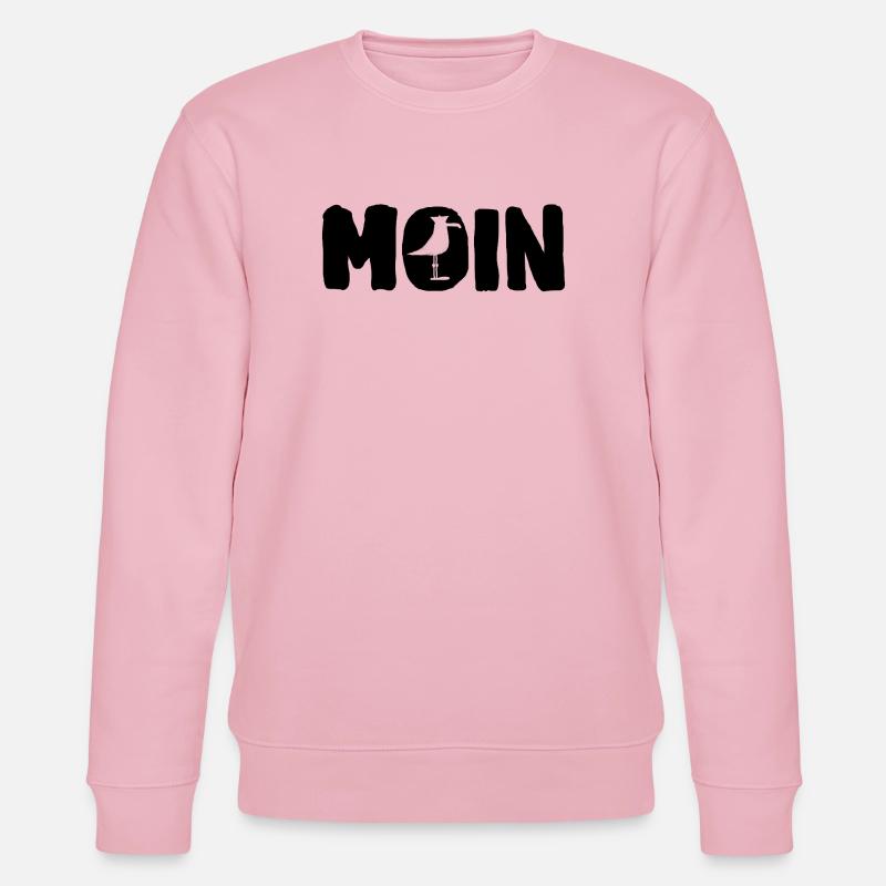 Moin avec la mouette - Sweat bio CHANGER Stanley/Stella Unisexe - rose pâle