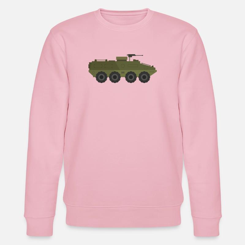 Militärpanzer - Stanley/Stella Unisex Bio-Sweatshirt CHANGER  - Hellrosa