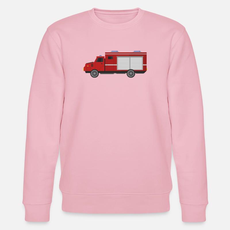 Feuerwehrauto - Stanley/Stella Unisex Bio-Sweatshirt CHANGER  - Hellrosa