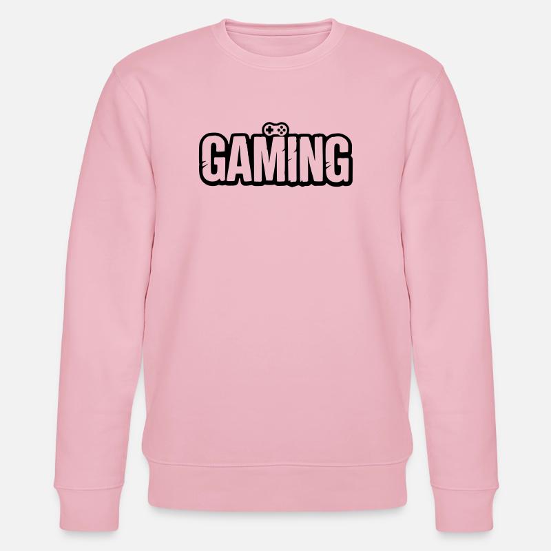 Gaming_Schrift_mit_Conroller - Stanley/Stella Unisex Bio-Sweatshirt CHANGER  - Hellrosa