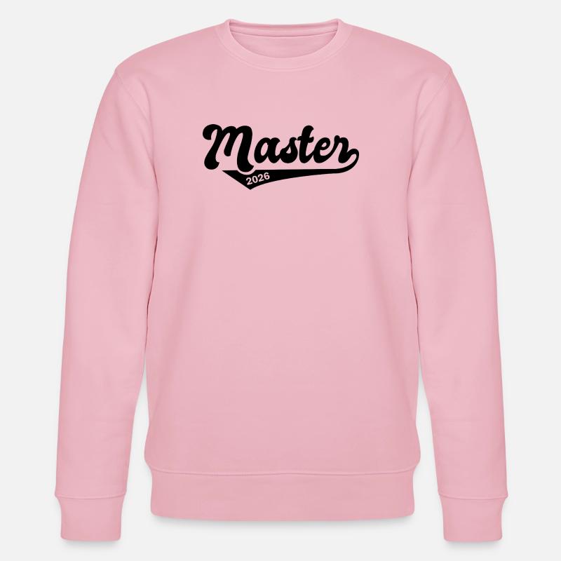 Master 2026 Abschluss Promotion Sponsion - Stanley/Stella Unisex Bio-Sweatshirt CHANGER - Hellrosa