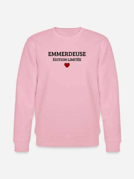 Troublemaker Limited Edition Funny Humor - Stanley/Stella CHANGER Unisex Organic Sweatshirt - cotton pink
