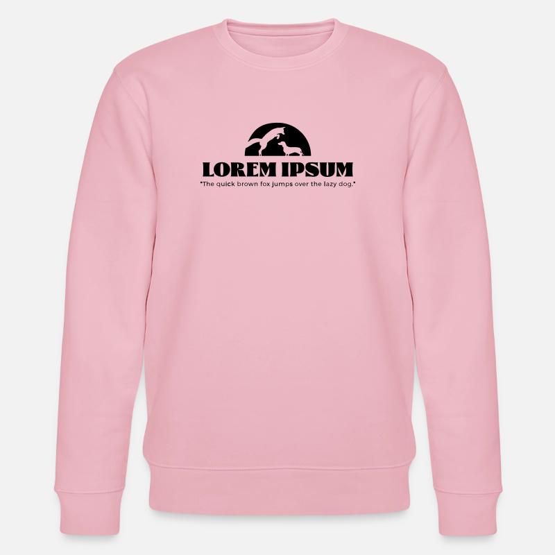 LoremIpsum – le renard brun rapide ... - Sweat bio CHANGER Stanley/Stella Unisexe - rose pâle