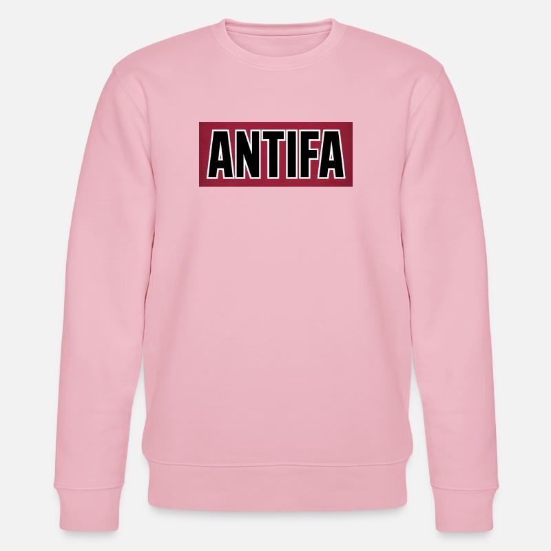 Antifa – Antifaschistisches Merch - Stanley/Stella Unisex Bio-Sweatshirt CHANGER - Hellrosa