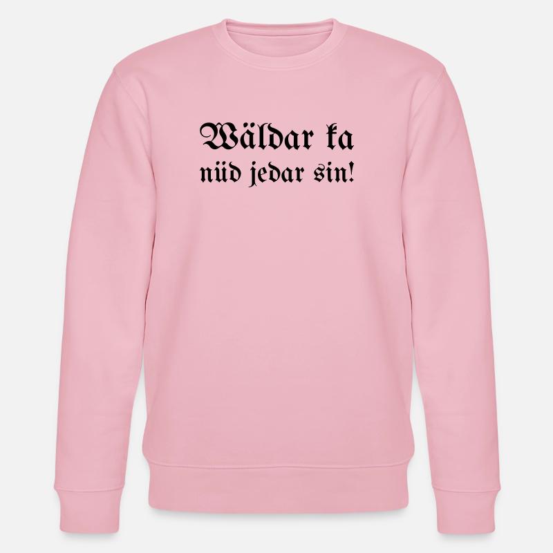Wäldar ka nüd jedar sin! - Stanley/Stella Unisex Bio-Sweatshirt CHANGER  - Hellrosa
