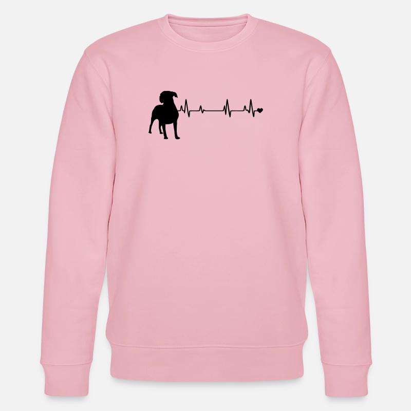 Hund - Stanley/Stella Unisex Bio-Sweatshirt CHANGER  - Hellrosa