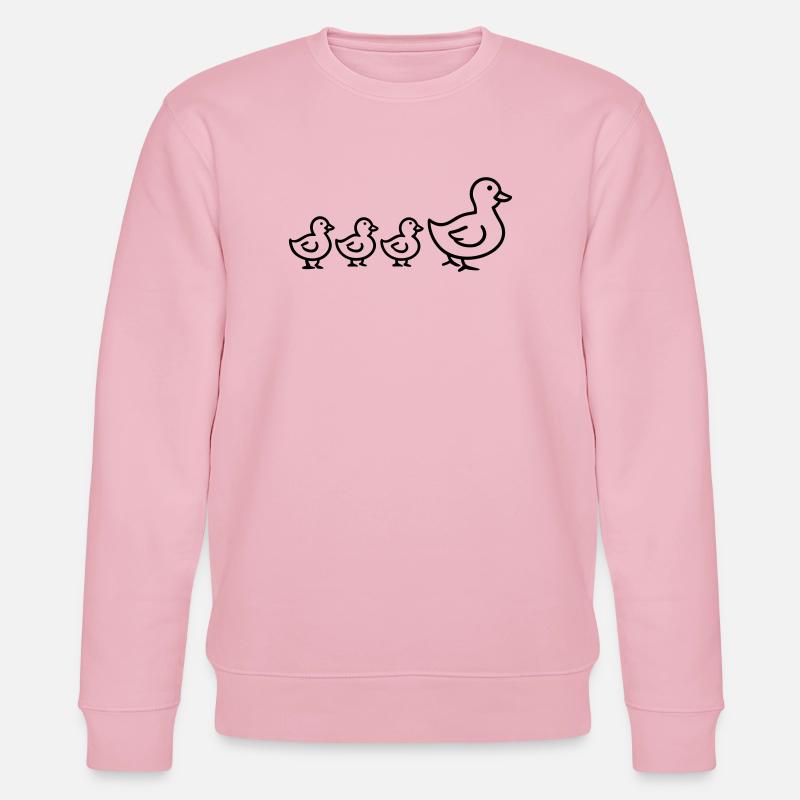 Entenfamilie - Stanley/Stella Unisex Bio-Sweatshirt CHANGER - Hellrosa