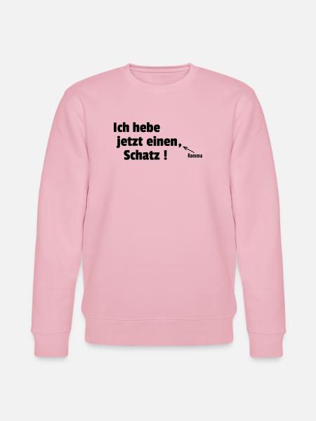 Schatz heben - Stanley/Stella Unisex Bio-Sweatshirt CHANGER - Hellrosa