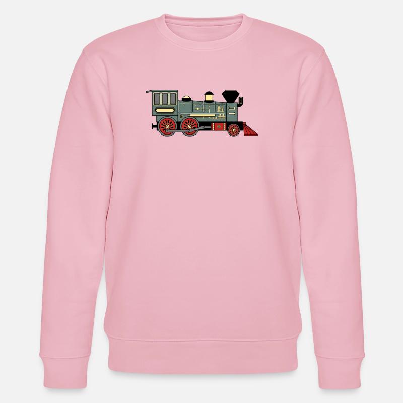 Dampflokomotive - Stanley/Stella Unisex Bio-Sweatshirt CHANGER  - Hellrosa