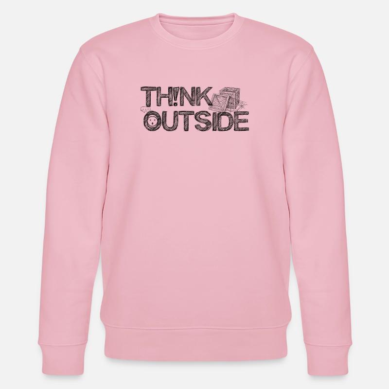 THINK_OUTSIDE - Stanley/Stella Unisex Bio-Sweatshirt CHANGER  - Hellrosa