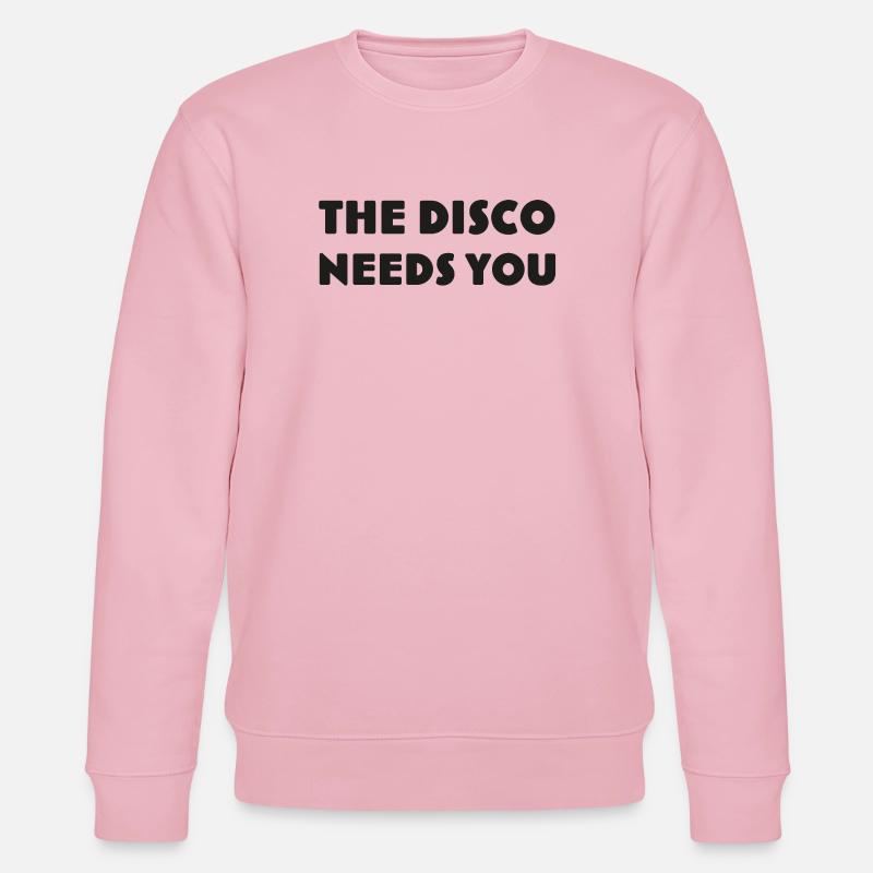 Disco Qui Vous Appelle DISCO-NEEDS-YOU - Sweat bio CHANGER Stanley/Stella Unisexe - rose pâle