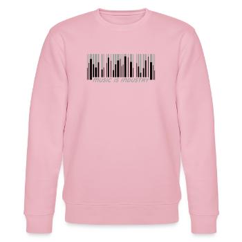 music is industry - Stanley/Stella Unisex Bio-Sweatshirt CHANGER  - Hellrosa - Vorne - Jaron (178cm) & Liana (172cm)