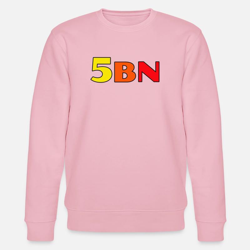 5BN Farbexplosion Blockbuchstaben - Stanley/Stella Unisex Bio-Sweatshirt CHANGER  - Hellrosa