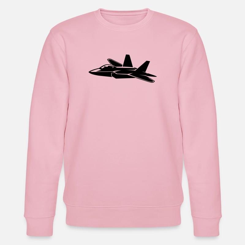 Flugzeug - Stanley/Stella Unisex Bio-Sweatshirt CHANGER  - Hellrosa