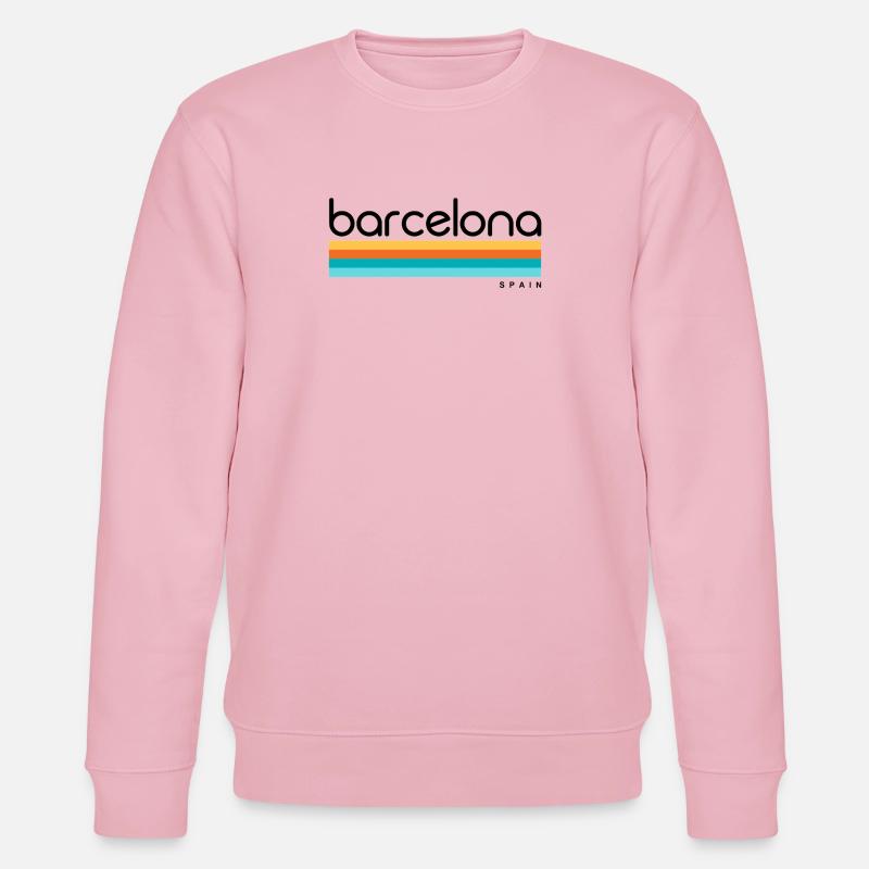 Barcelona - Spain - Spanien - Espana - Stanley/Stella Unisex Bio-Sweatshirt CHANGER  - Hellrosa