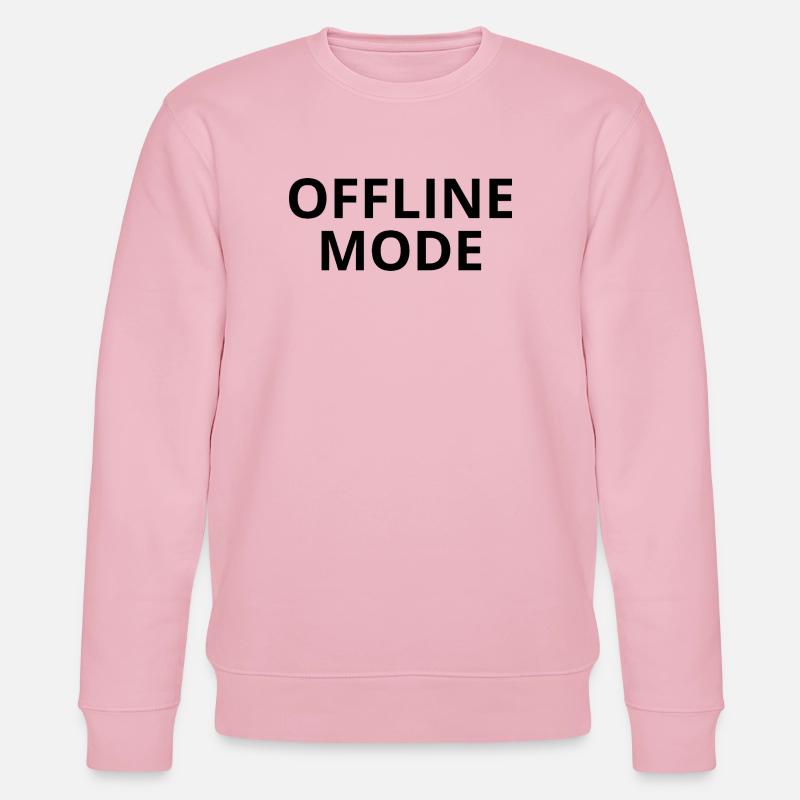 OFFLINE-MODUS – Minimales Unisex-Sweatshirt - Stanley/Stella Unisex Bio-Sweatshirt CHANGER  - Hellrosa
