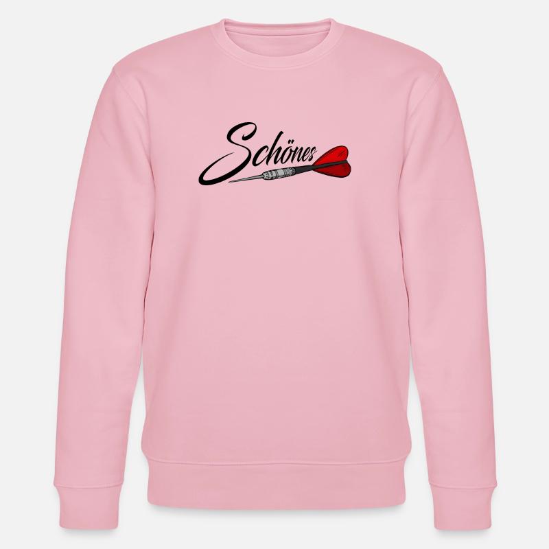 Schönes mit Dartpfeil, Darts, Dart - Stanley/Stella Unisex Bio-Sweatshirt CHANGER  - Hellrosa