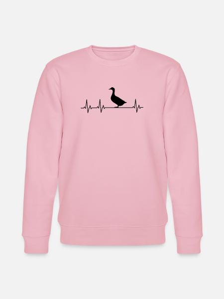 Duck - Ducks - Duck Breeder - Love - Stanley/Stella CHANGER Unisex Organic Sweatshirt - cotton pink