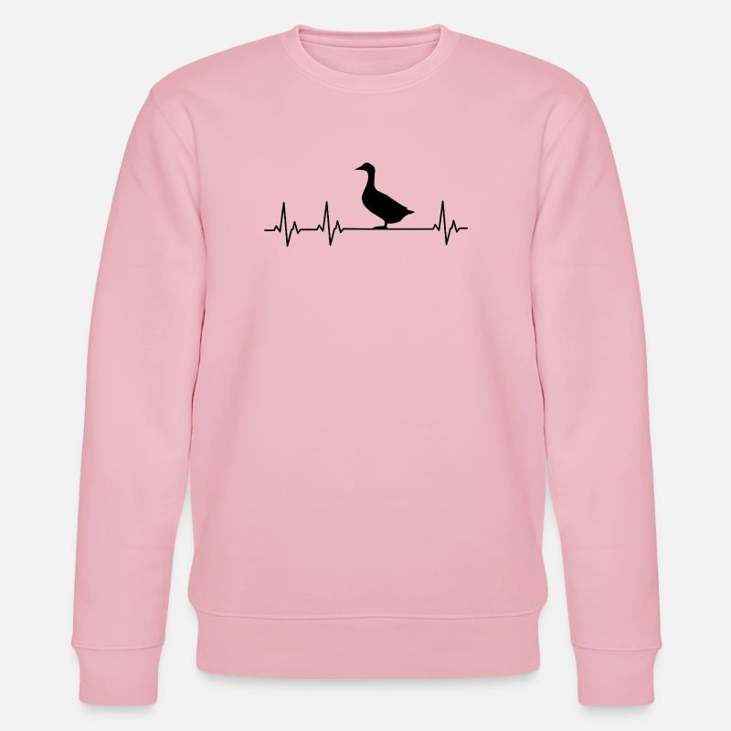 Ente - Enten - Entenzüchter - Liebe - Stanley/Stella Unisex Bio-Sweatshirt CHANGER - Hellrosa