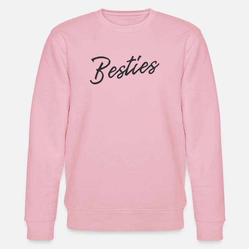 Besties forever  - Stanley/Stella Unisex Bio-Sweatshirt CHANGER  - Hellrosa