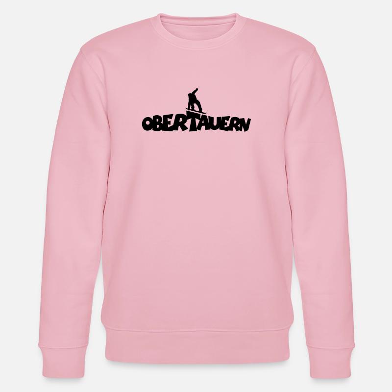 Obertauern Snowboard Snowboarder - Stanley/Stella Unisex Bio-Sweatshirt CHANGER  - Hellrosa