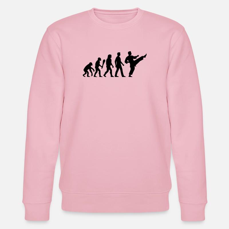 Karaté Évolution - Sweat bio CHANGER Stanley/Stella Unisexe - rose pâle