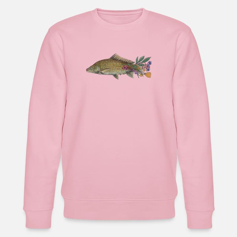 Der Karpfen - Stanley/Stella Unisex Bio-Sweatshirt CHANGER  - Hellrosa