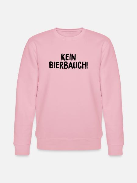Kein Bierbauch (schwarze Schrift) - Stanley/Stella Unisex Bio-Sweatshirt CHANGER - Hellrosa