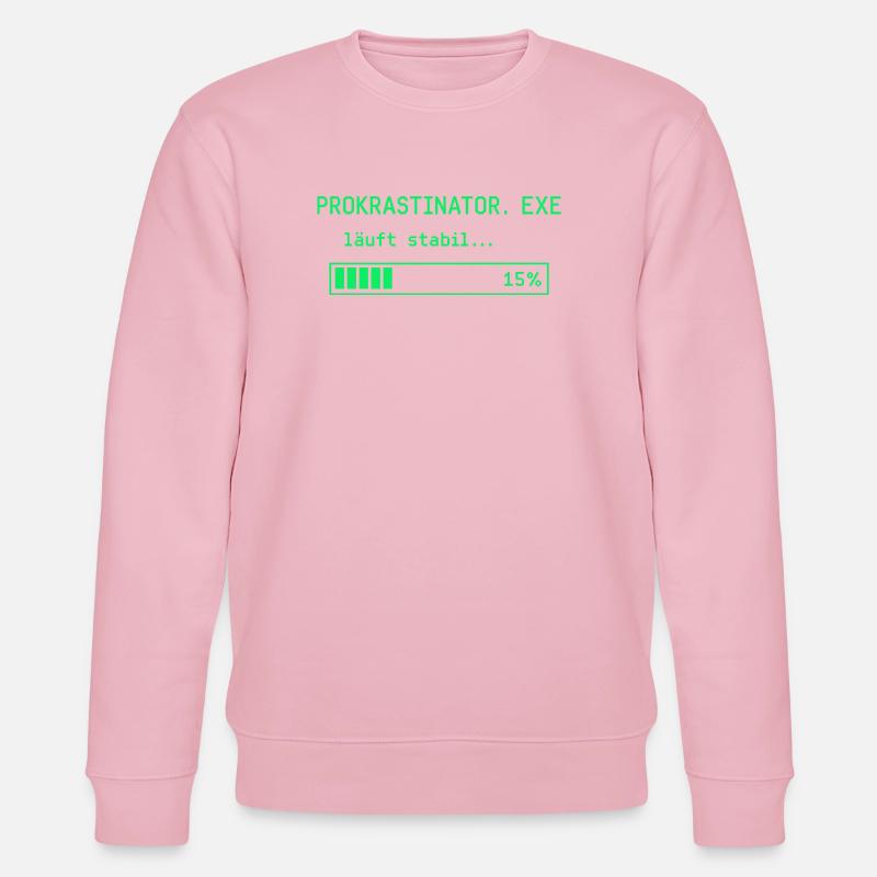 Prokrastinator - Stanley/Stella Unisex Bio-Sweatshirt CHANGER  - Hellrosa