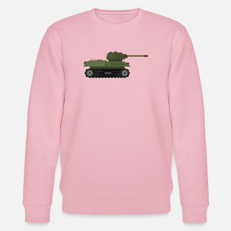 Militärpanzer - Stanley/Stella Unisex Bio-Sweatshirt CHANGER  - Hellrosa
